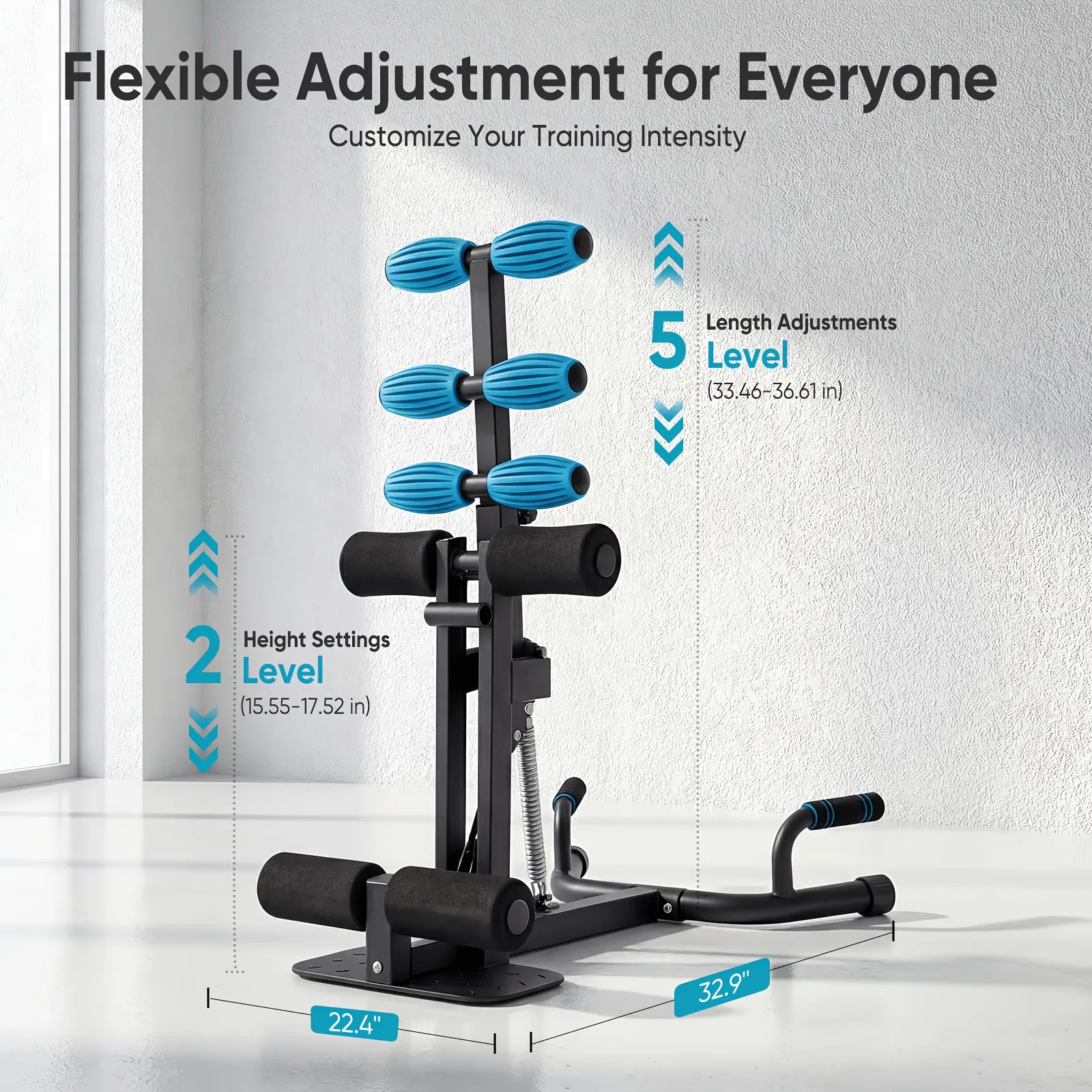 Sissy Squat Machine for Home Gym, All-in-One Deep Squat & Ab Workout Equipment, Adjustable Leg Exercise Machine for Glutes & Quads, 300 Lbs Capacity, Compact Design for Strength Training photo 7