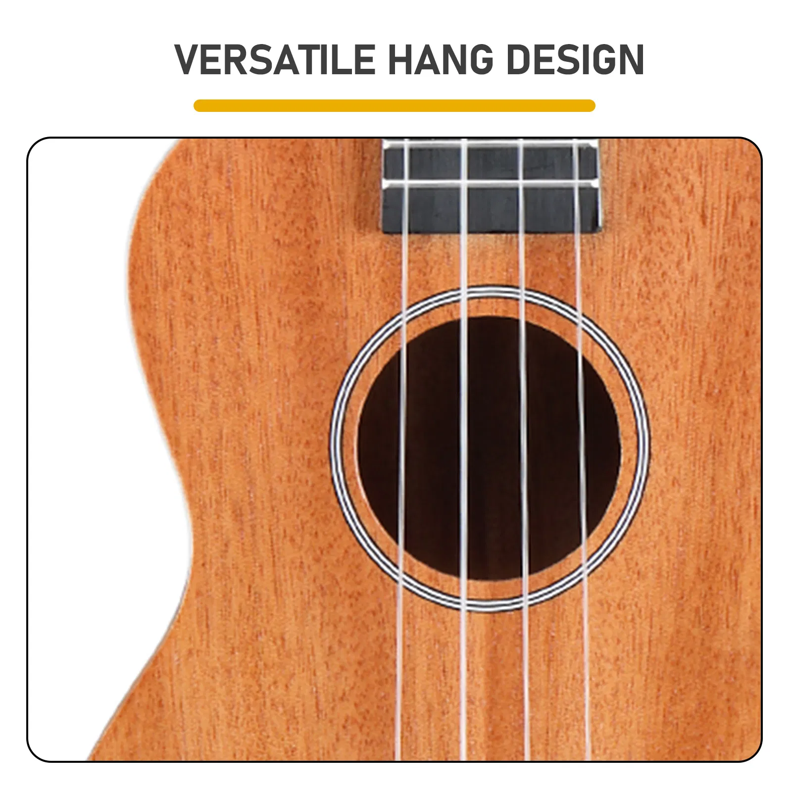 21in mahogany body rosewood fingerboard ukulele, cotton bag, capo, strap, picks*2, tunerStringsDust cloth photo 4