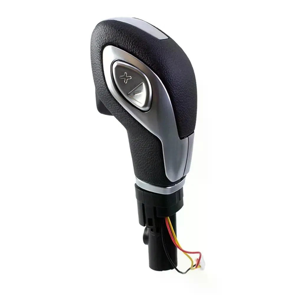 Automatic Gear Shift Knob Shifter Lever with Wire Harness Plug and Play Replacement ABS Soft Rubber Chrome Trim Comfort Grip Wear Resistant Auto Transmission Shifter photo 3
