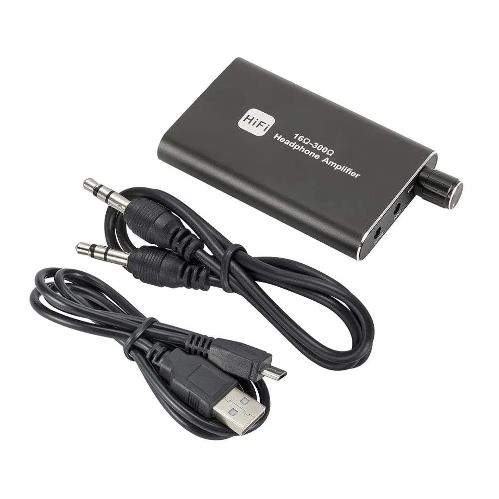 16-300Ω HIFI Headphone Amplifier Portable Earphone AMP 3.5mm w/ Audio USB Cable photo 6