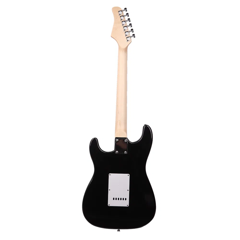 Rosewood Fingerboard Electric Guitar Black w/ White photo 6