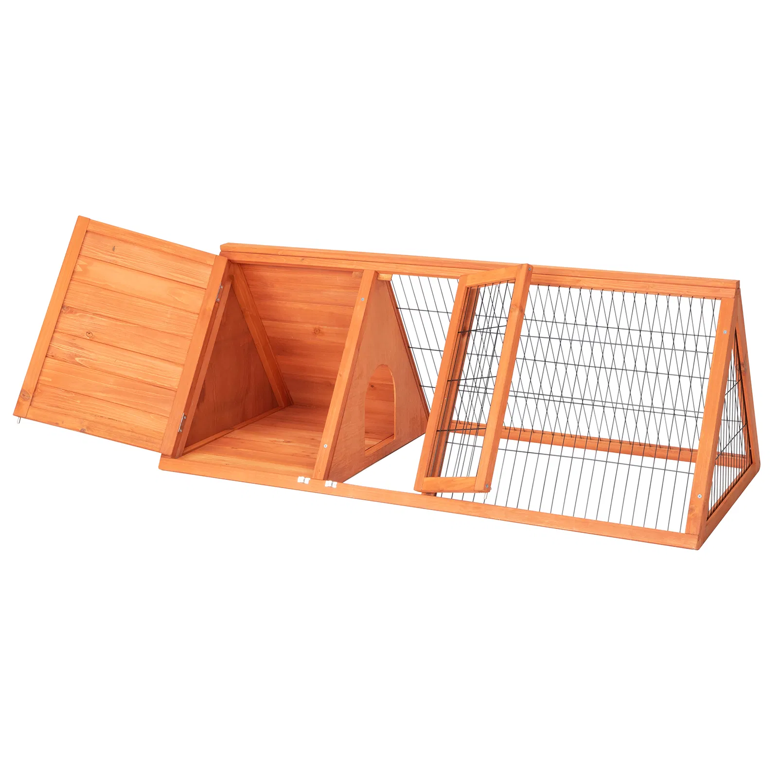 50" Wooden Rabbit Guinea Pig Hutch Wooden Rabbit Guinea Pig House photo 8