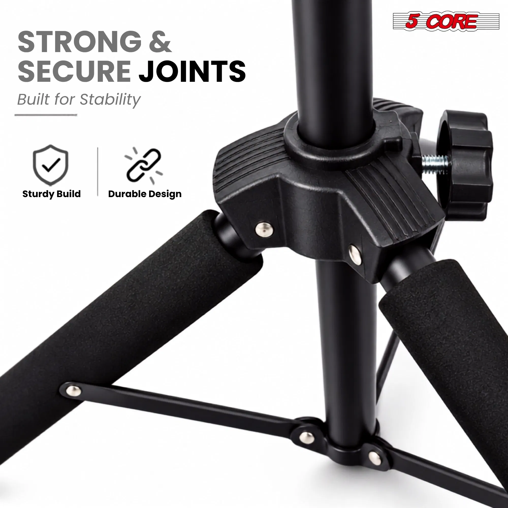 5 Core Violin Stand with Bow Holder Adjustable Heavy Duty Cello Banjo Mandolin Holder photo 6