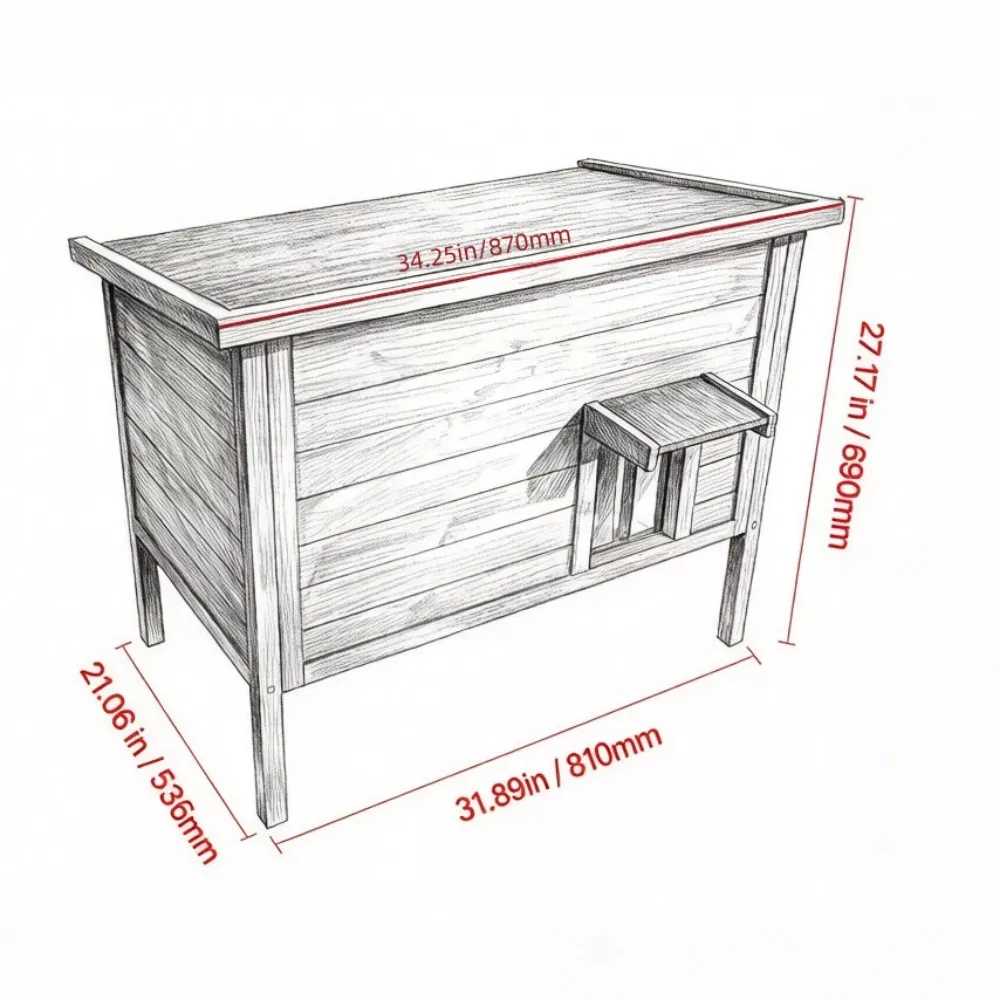 Insulated Cat House for Outdoor photo 2