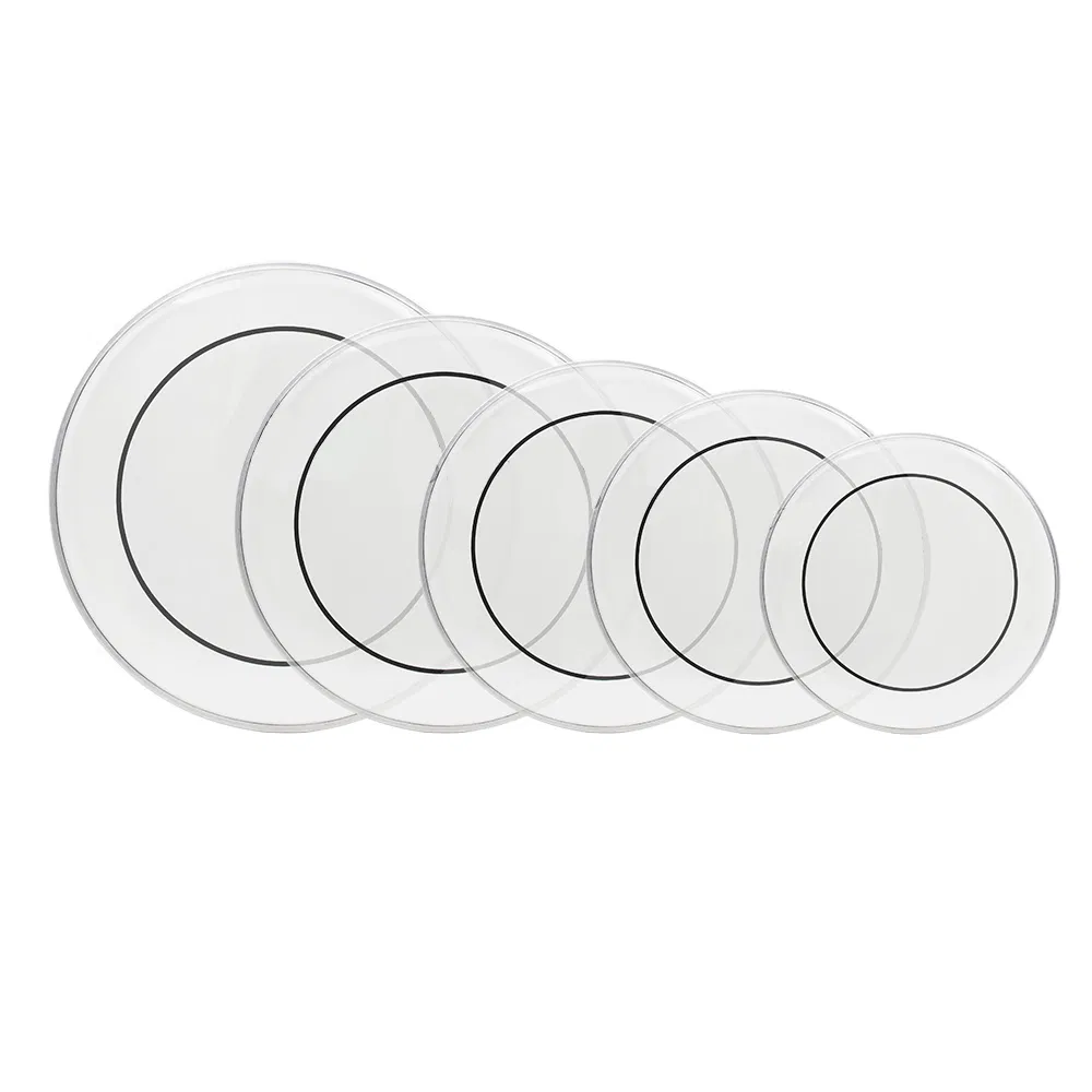 Drum Heads (22", 16", 14", 13", 12") Transparent photo 1