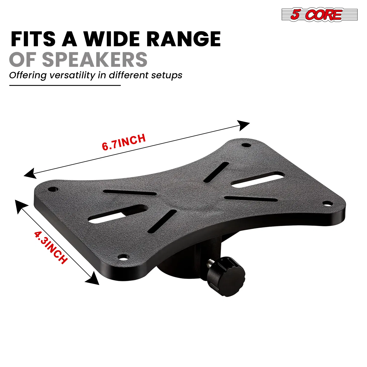 5 Core Speaker Stand Height Adjustable PA DJ Tripod Studio Monitor Stands w 35mm Compatible Add photo 2
