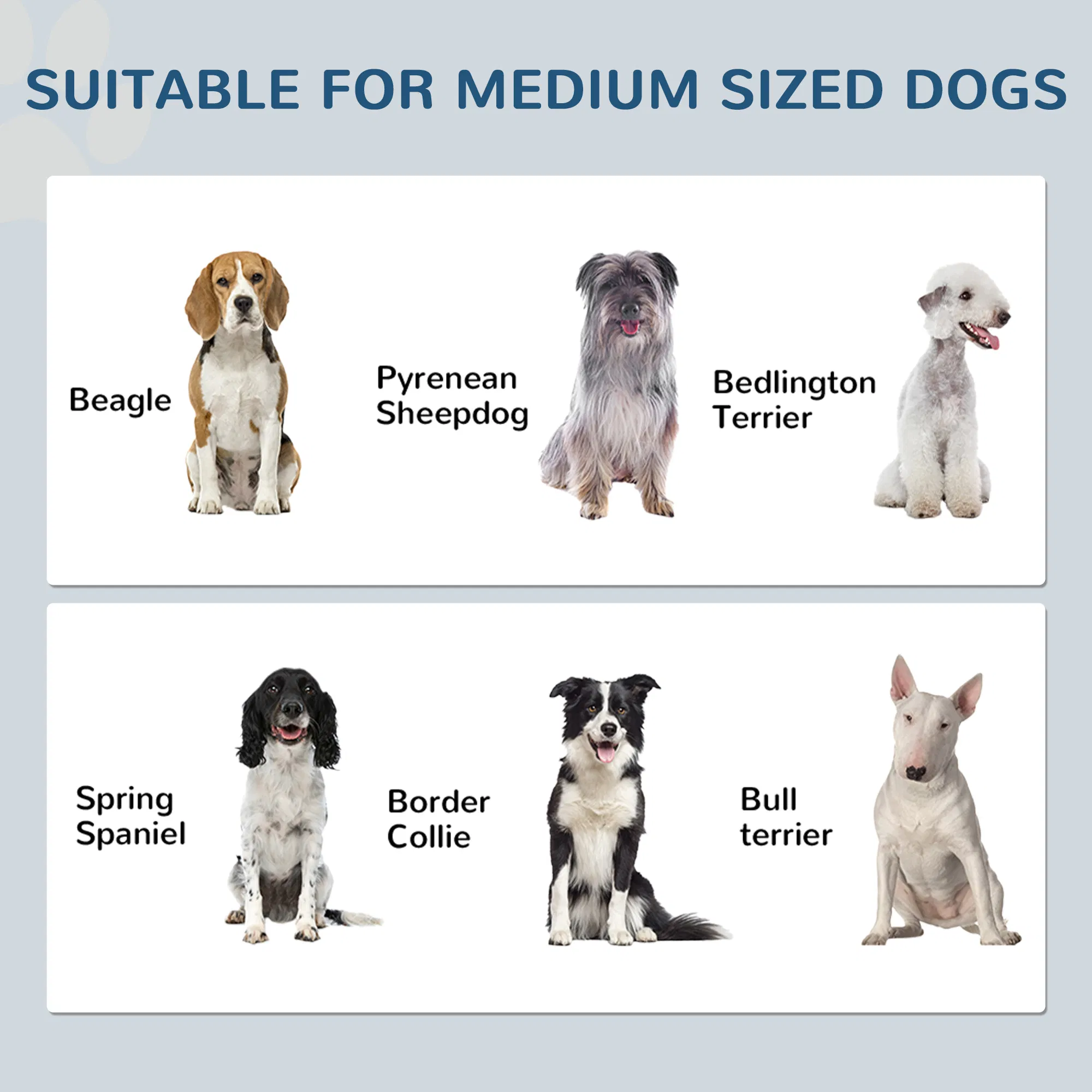 Pet Food Storage Container Dog Feeding Station w/ Adjustable Panel, Hooks, for Medium Sized Dogs, Black photo 5
