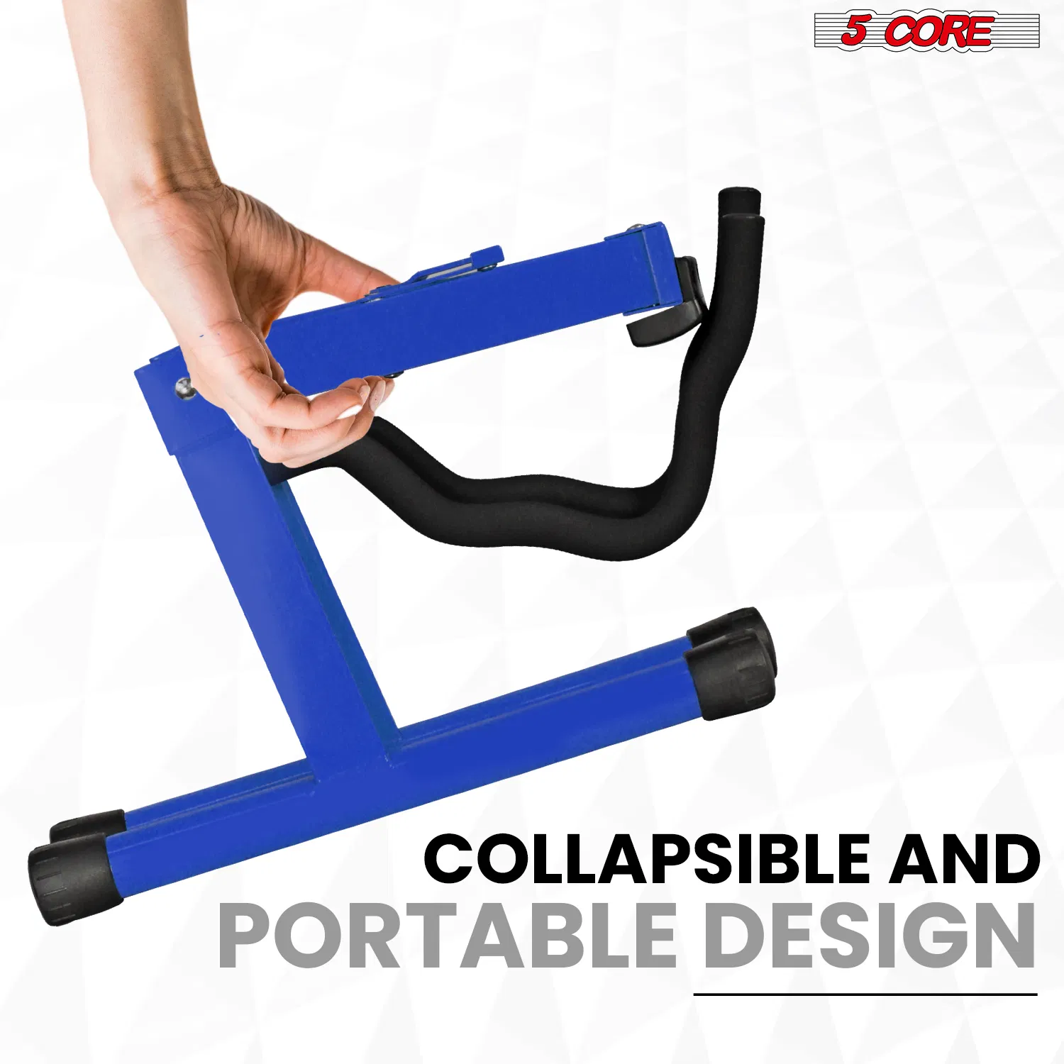 5 Core Guitar Stand A Frame w Soft Foam Arm Non Slip Rubber for Acoustic Electric Bass photo 2