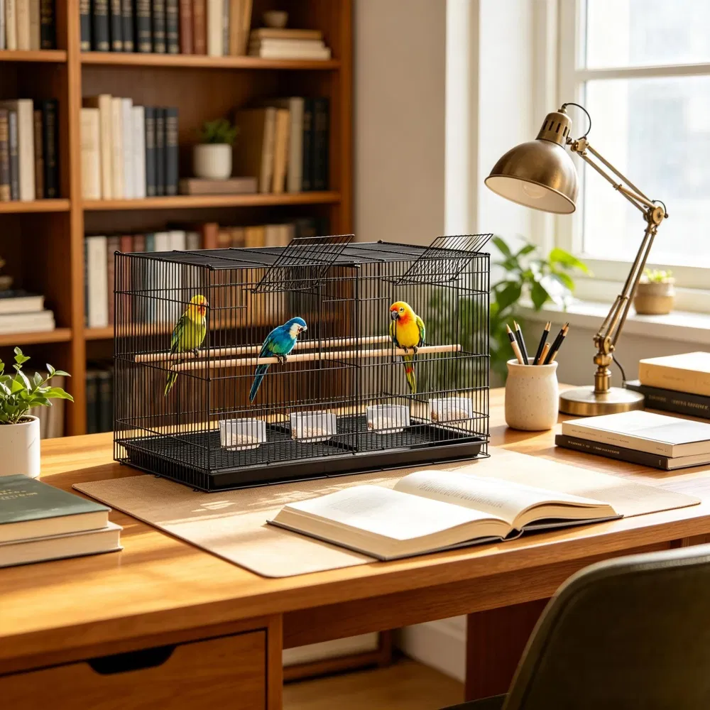 Bird Cage with Easy to Clean 760 X 460 X 455 Mm photo 5