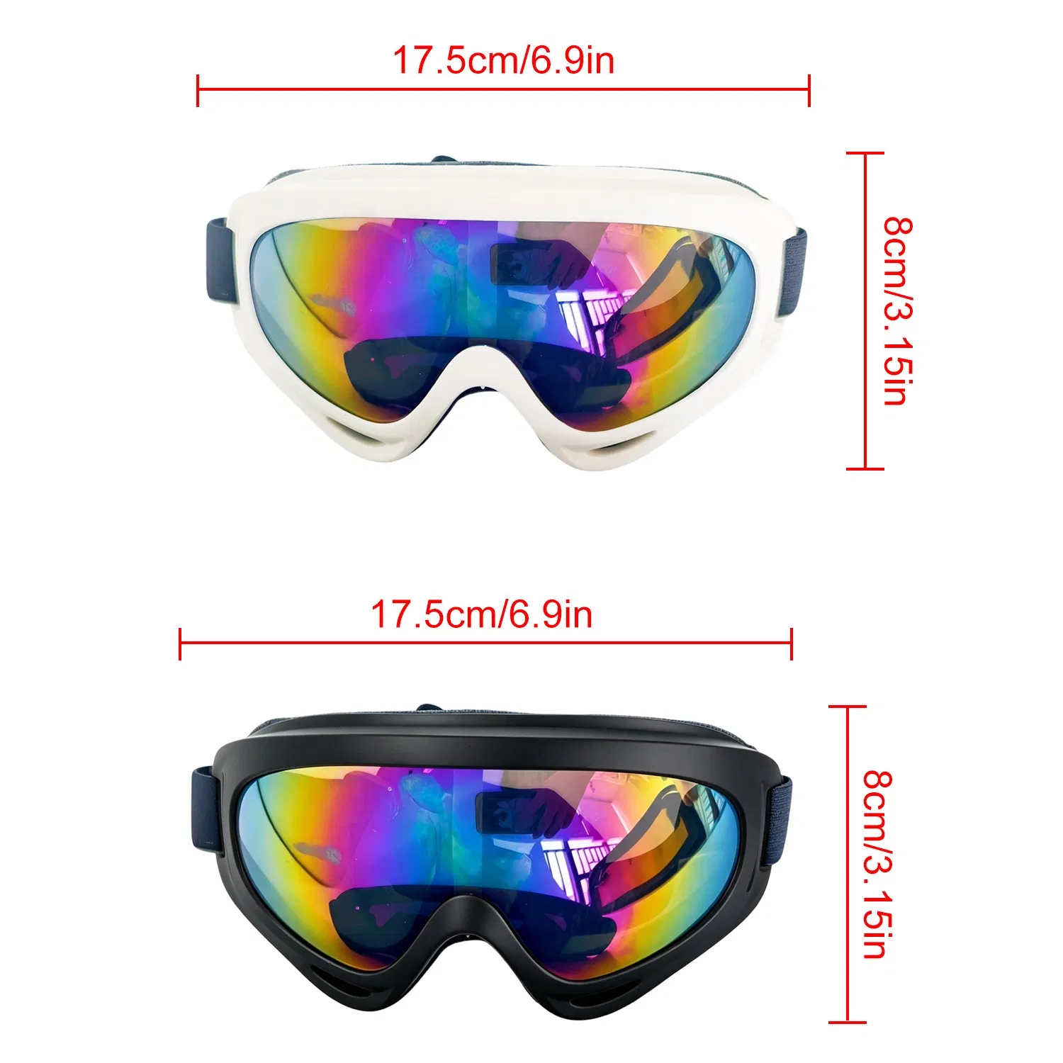 2 Pack Pet Protection Dog Sunglasses Pet Goggles Windproof Eye Wear Adjustable Dog Goggles (US Logistics only For USPS.TK/TMEU only For self-pickup) photo 2