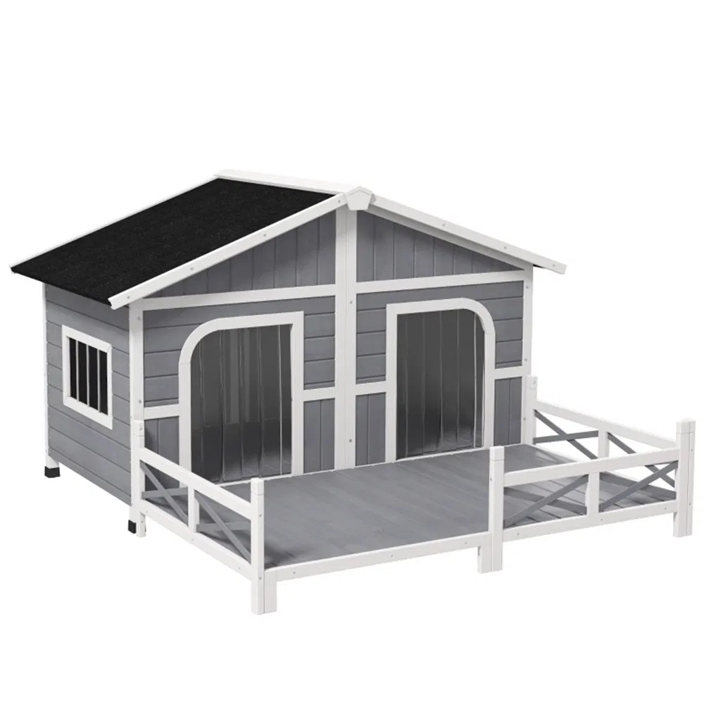 Dog House- Gray, White ( Amazon Shipping)(Prohibited by WalMart) photo 3