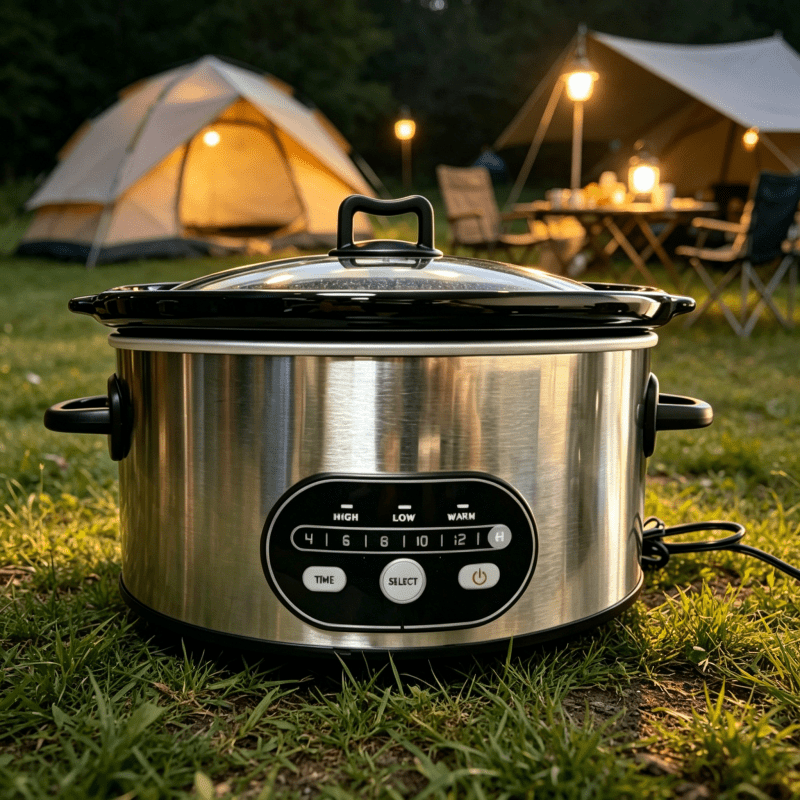 6/8 Quart Slow Cooker with 3 Cooking Settings, Non-Stick Ceramic Inner Pot, Dishwasher-Safe Lid, Multi-Functional Slow Cooker for Soups, Stews, Roast Chicken, Easy to Clean photo 8