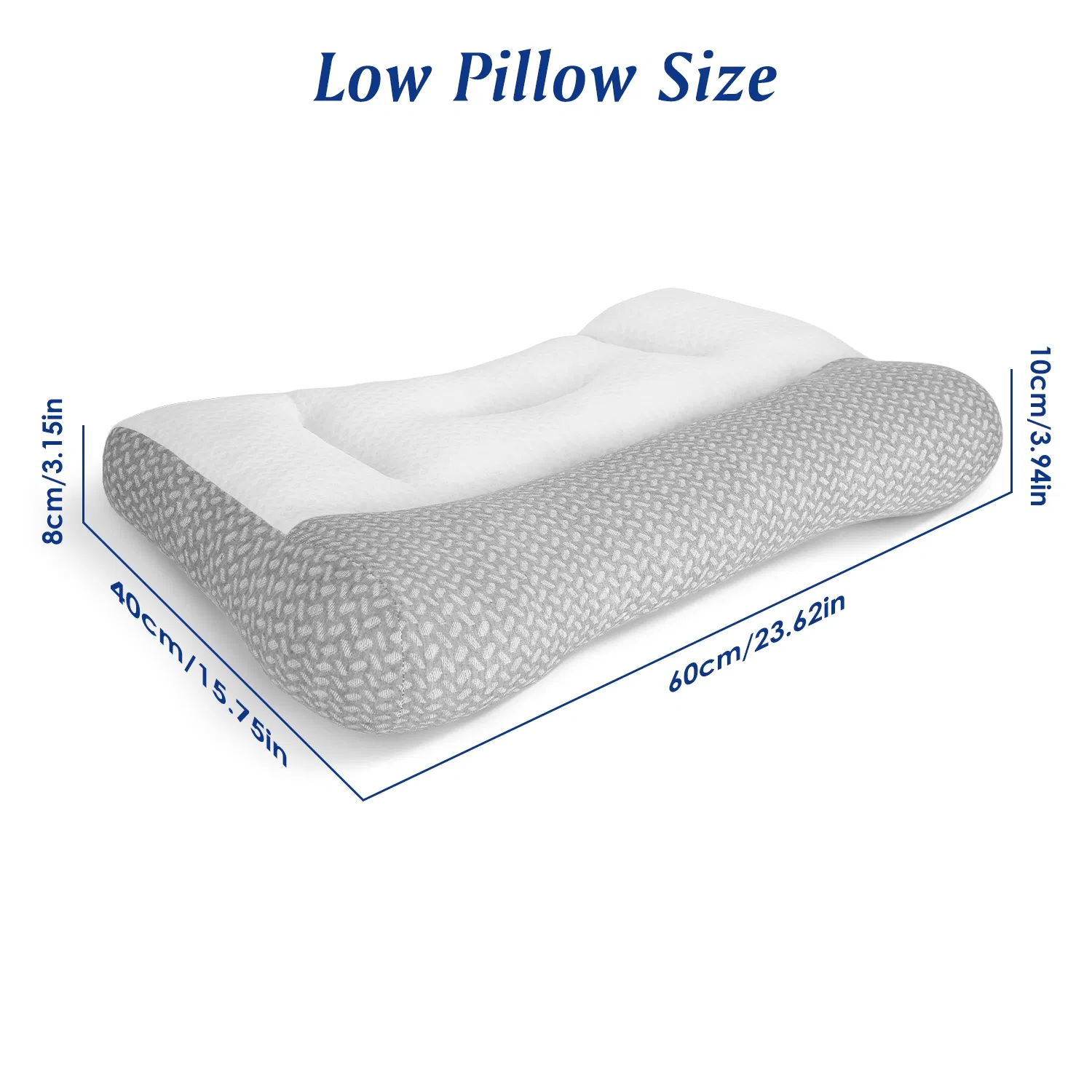 Ergonomic Bed Pillow Breathable Mesh Pillow for Neck Support Dual Height Design Down Alternative Pillow for Side Back Sleepers photo 7