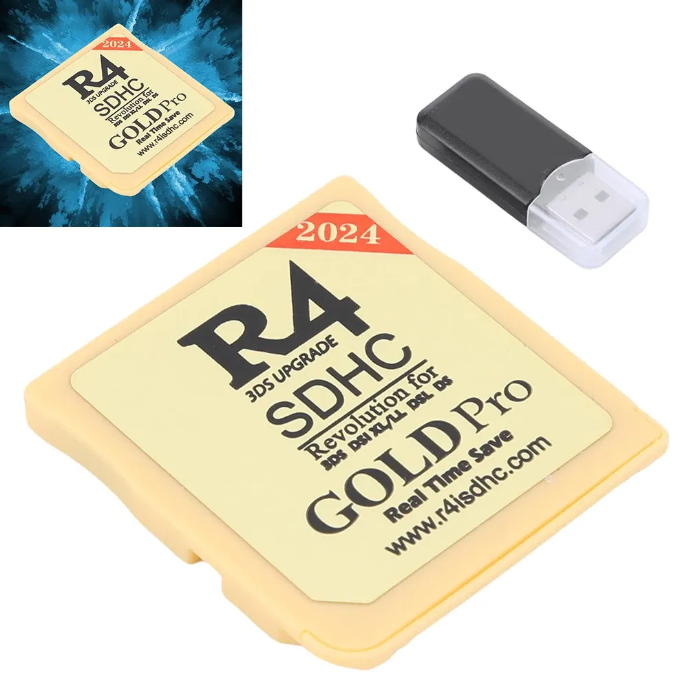 2024 Version R4 Gold Pro SDHC R4i For DS/3DS/2DS Revolution Cartridge + USB photo 3