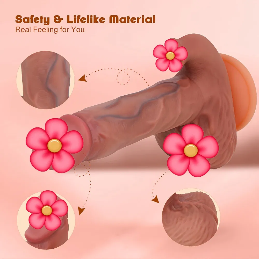 A realistic female vibrator with a phallic shape, designed for G-spot stimulation, heating, thrusting, swaying and vibrating. Perfect for female couples photo 5