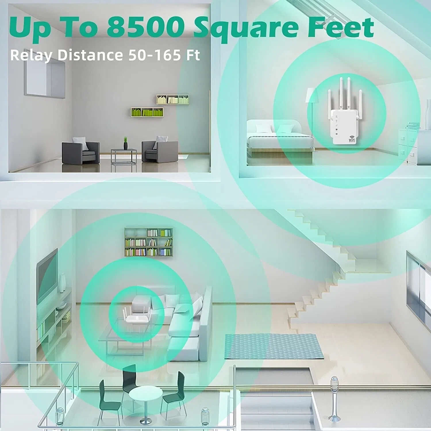 WiFi Range Extender Internet Booster Network Router Wireless Signal Repeater photo 8