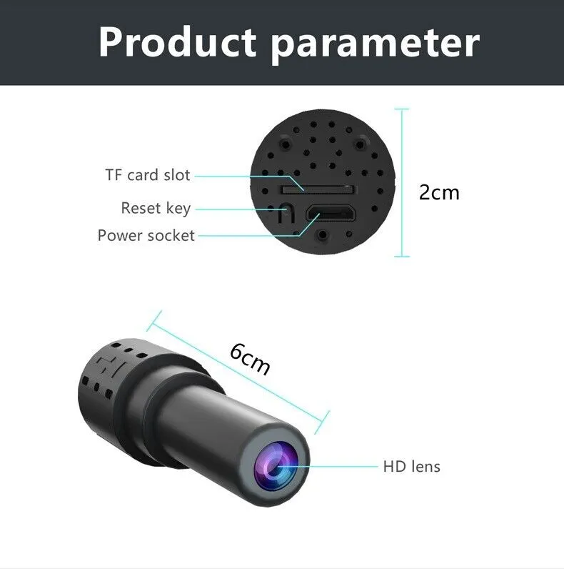WiFi Wireless Spy 4K Mini Camera Pinhole DIY Hidden HD Screw IP DVR Nanny Cam photo 4