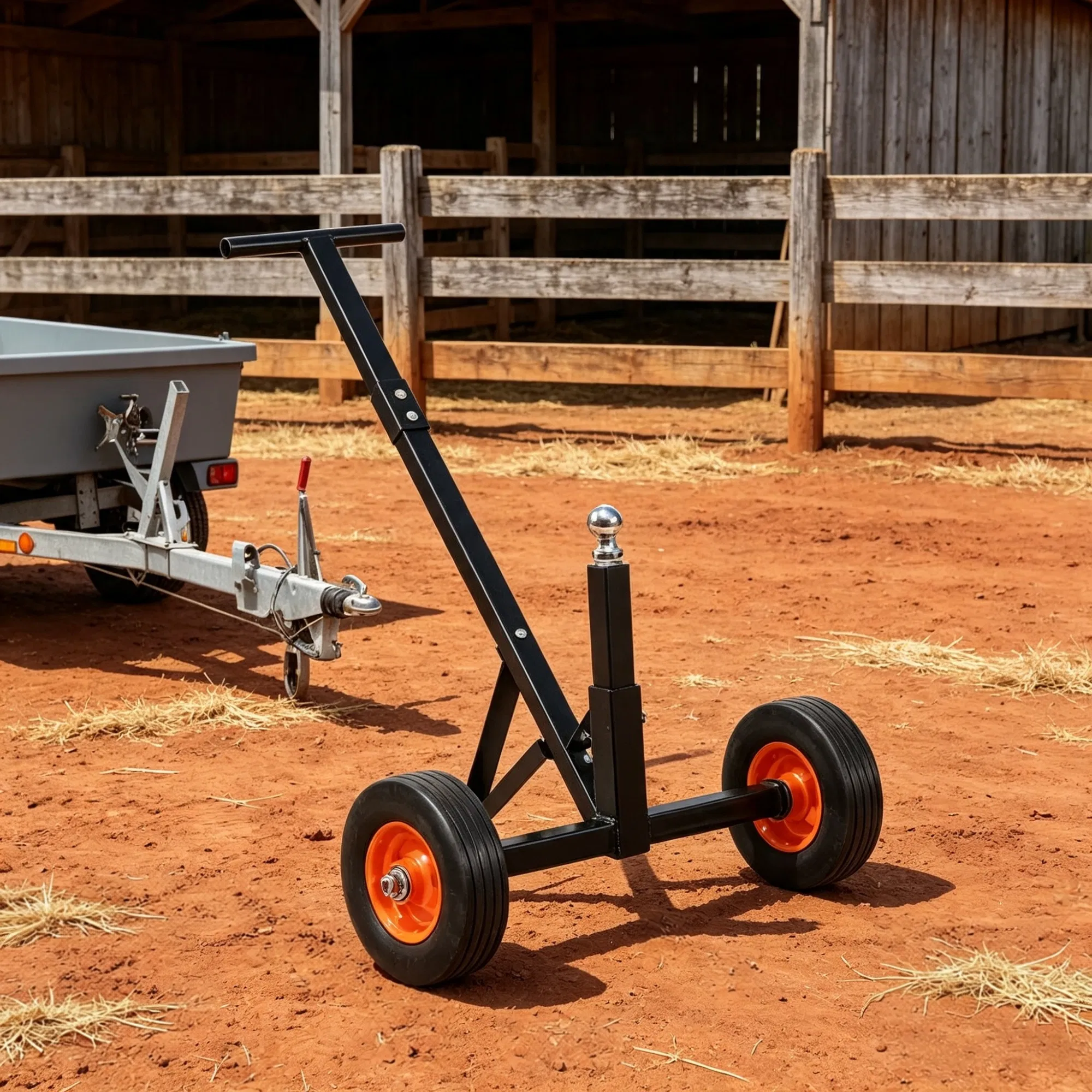 600 lbs Trailer Dolly, with 1-7/8 in Hitch Ball & 10 in Solid Tires for RV & Boat photo 3