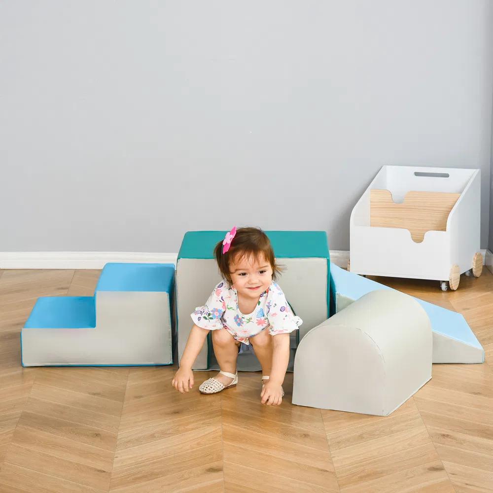 Foam Climbing Blocks for Toddlers, Kids Modular Play Set for Baby Children, Soft Play Equipment for Crawling Sliding, Easy-to-clean Safe DIY Creative, Multicolor photo 7