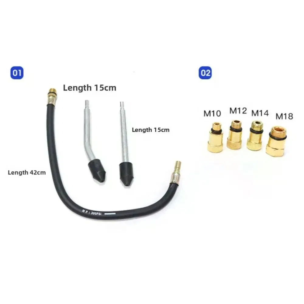Engine Cylinder Compression Tester, 0-300PSI/0-20BAR Dual Scale with 4 Adapters & 3" Gauge, for Gasoline Engine Diagnostic photo 3
