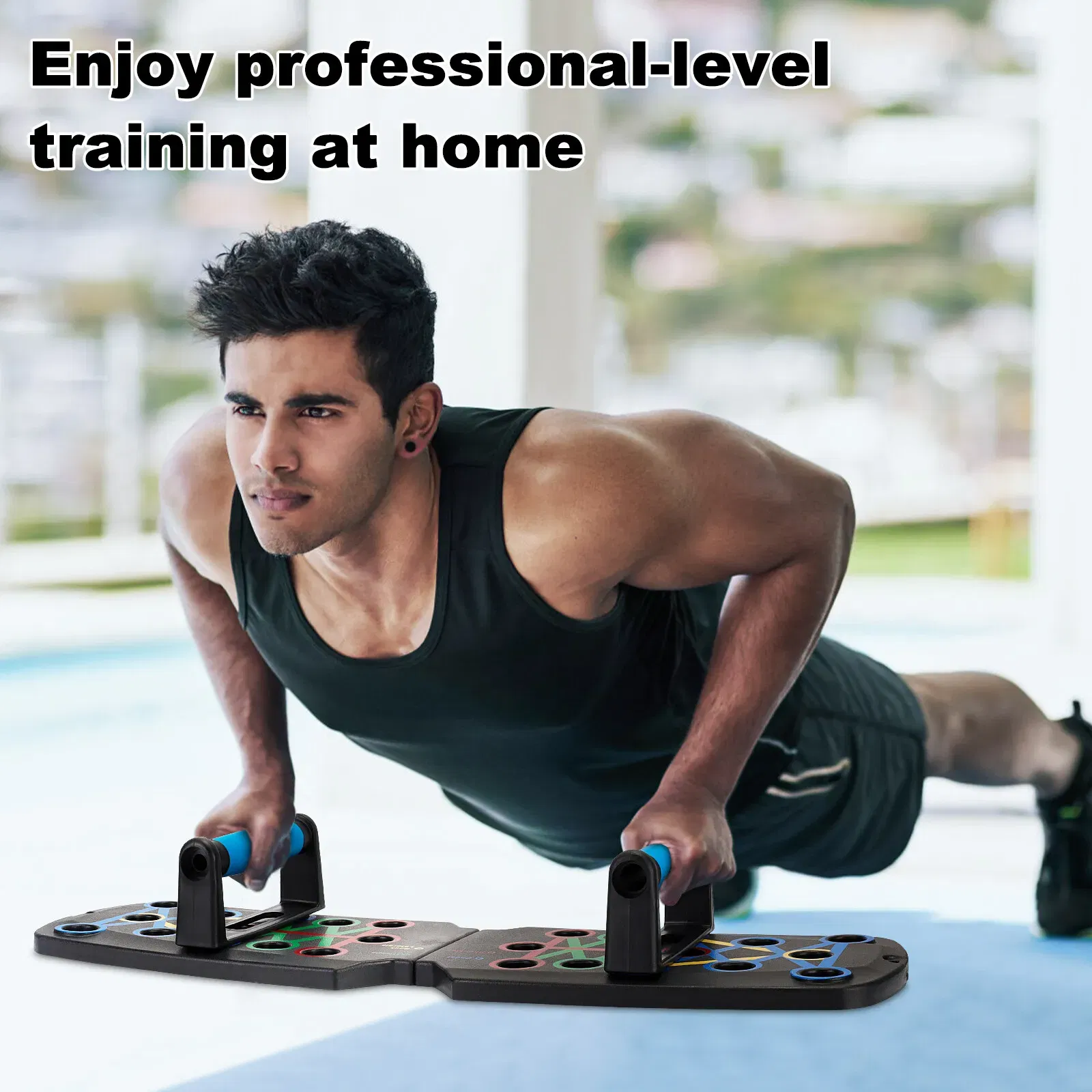 28 in 1 Push Up Rack Board System Fitness Workout Train Home Gym Exercise Stands photo 4