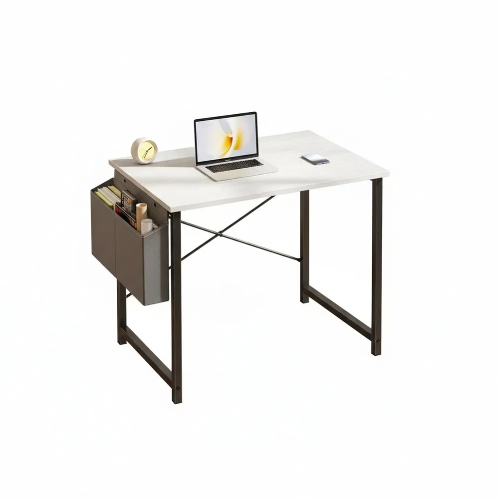 31IN Computer Desk for Home Office, Modern Study Work Table Simple Style for Bedroom, Writing Desks with X-Shaped Reinforcement photo 7