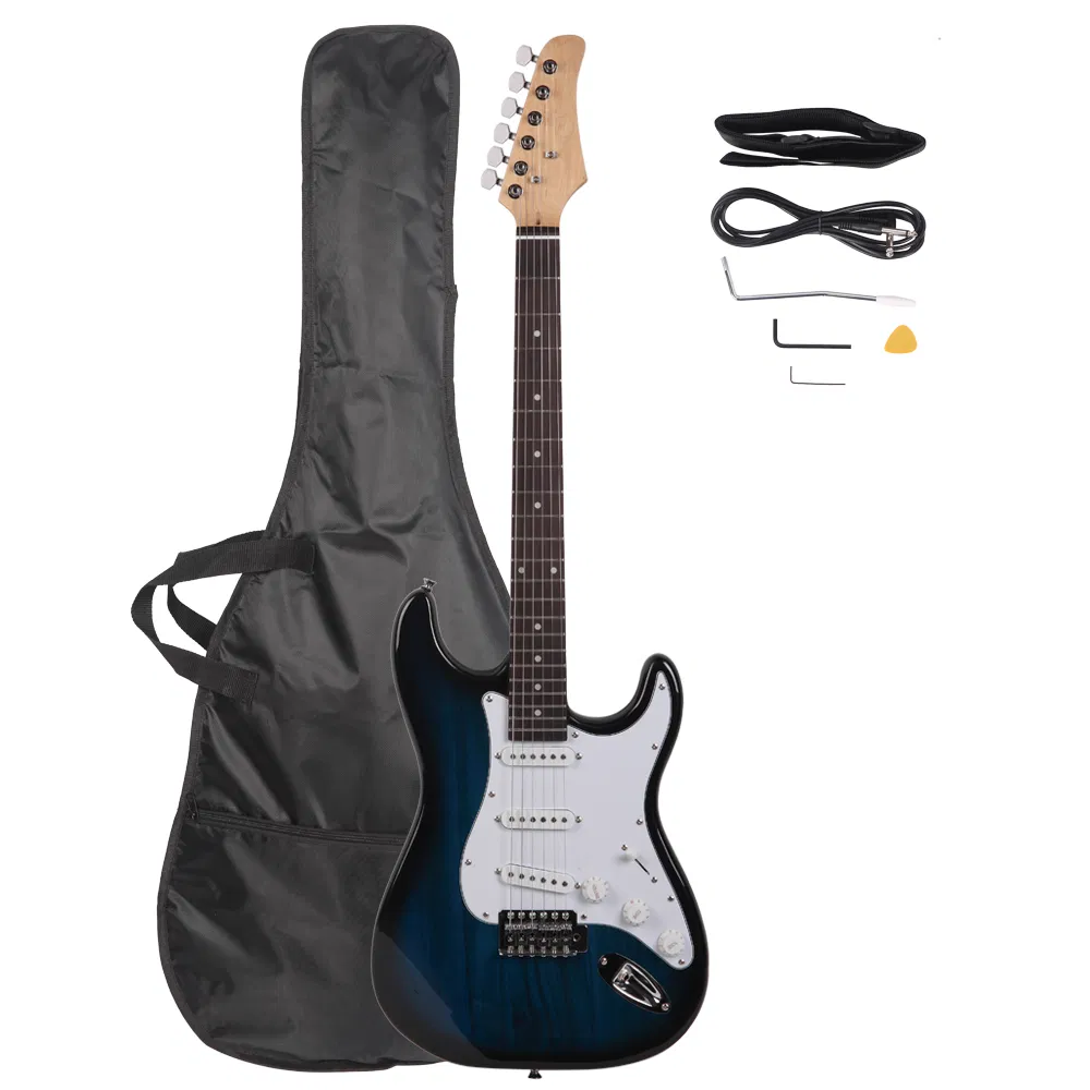 Rosewood Fingerboard Electric Guitar Blue photo 7
