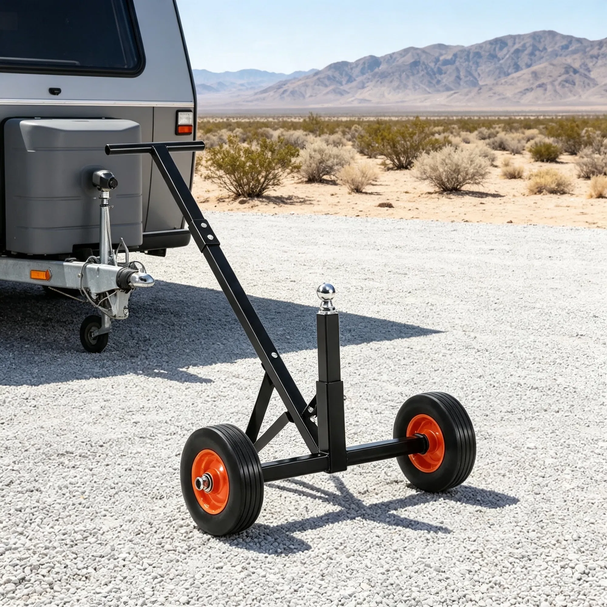 600 lbs Trailer Dolly, with 1-7/8 in Hitch Ball & 10 in Solid Tires for RV & Boat photo 1