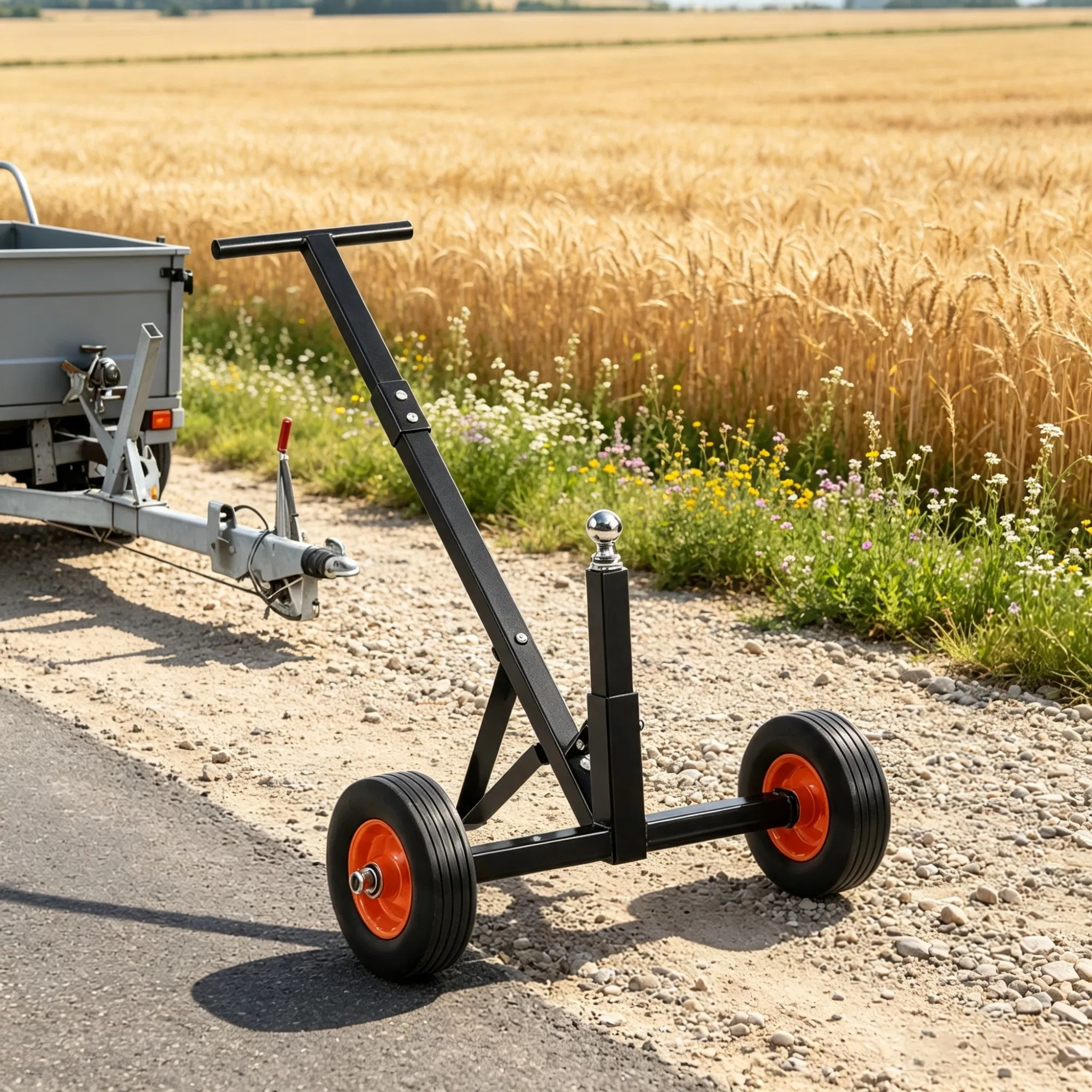 600 lbs Trailer Dolly, with 1-7/8 in Hitch Ball & 10 in Solid Tires for RV & Boat photo 2
