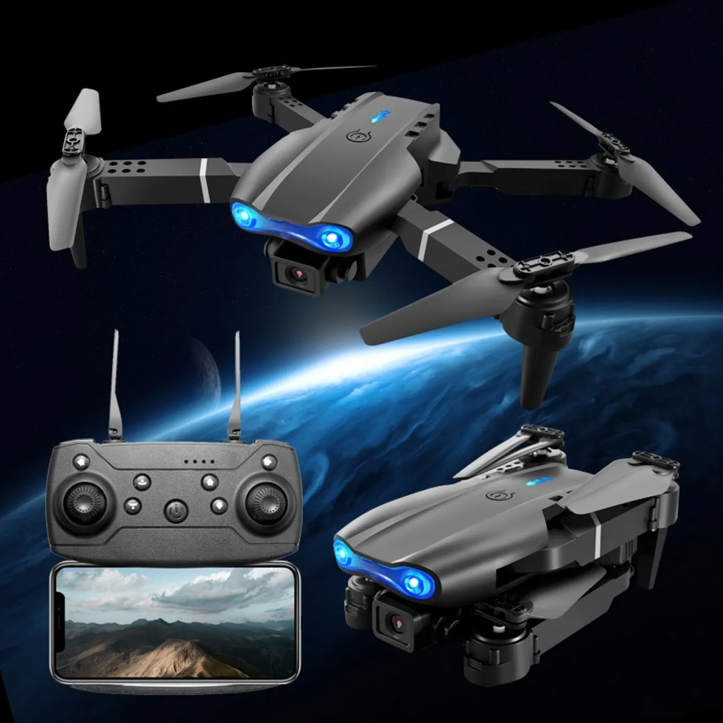 E99 dual-camera aerial photography drone, capable of shooting in high-definition with dual cameras. Equipped with a portable storage bag and a complete set of accessories, it records wonderful moments photo 6