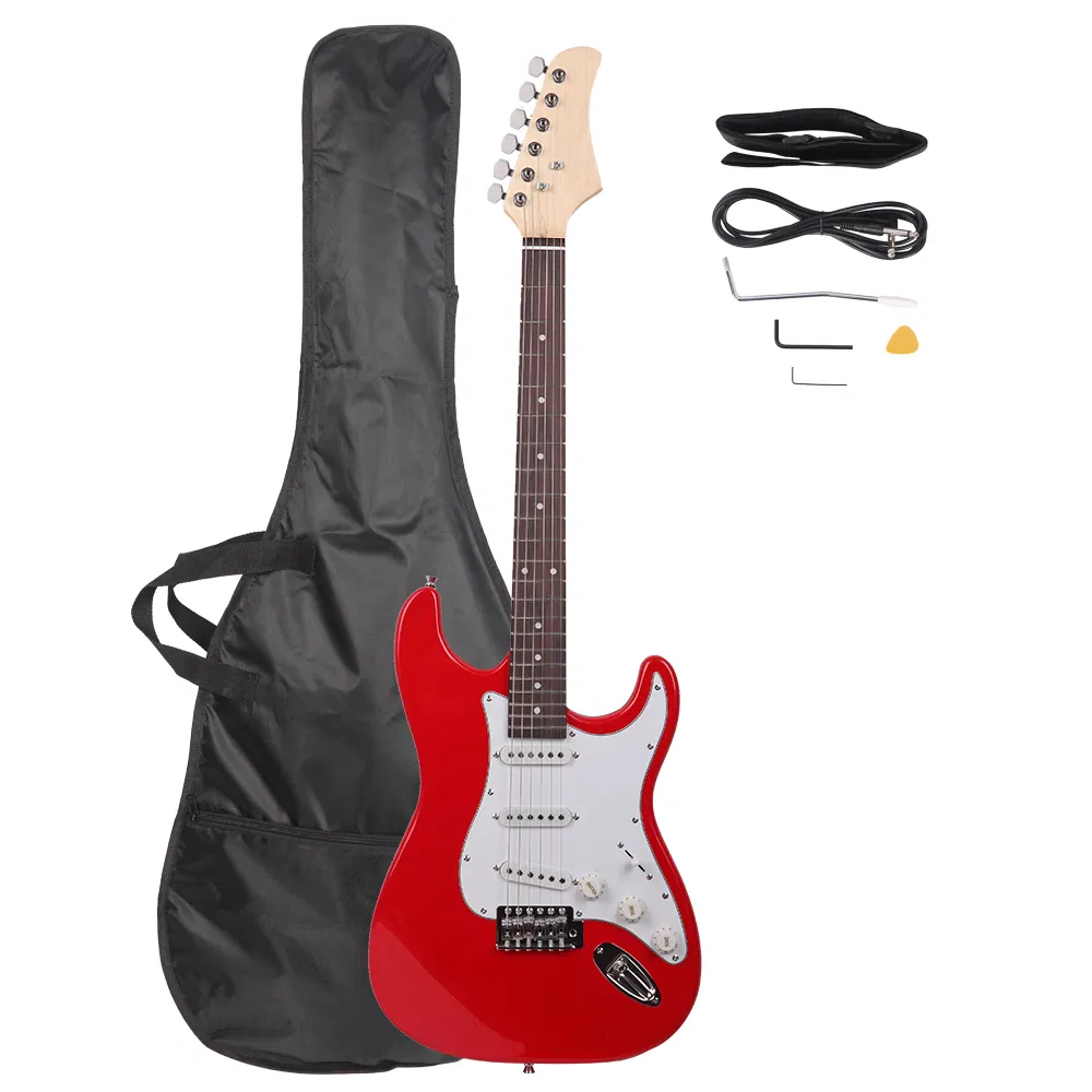 Rosewood Fingerboard Electric Guitar with Shoulder Strap / Guitar Bag / Picks / Cord / Hex Wrench Re photo 8