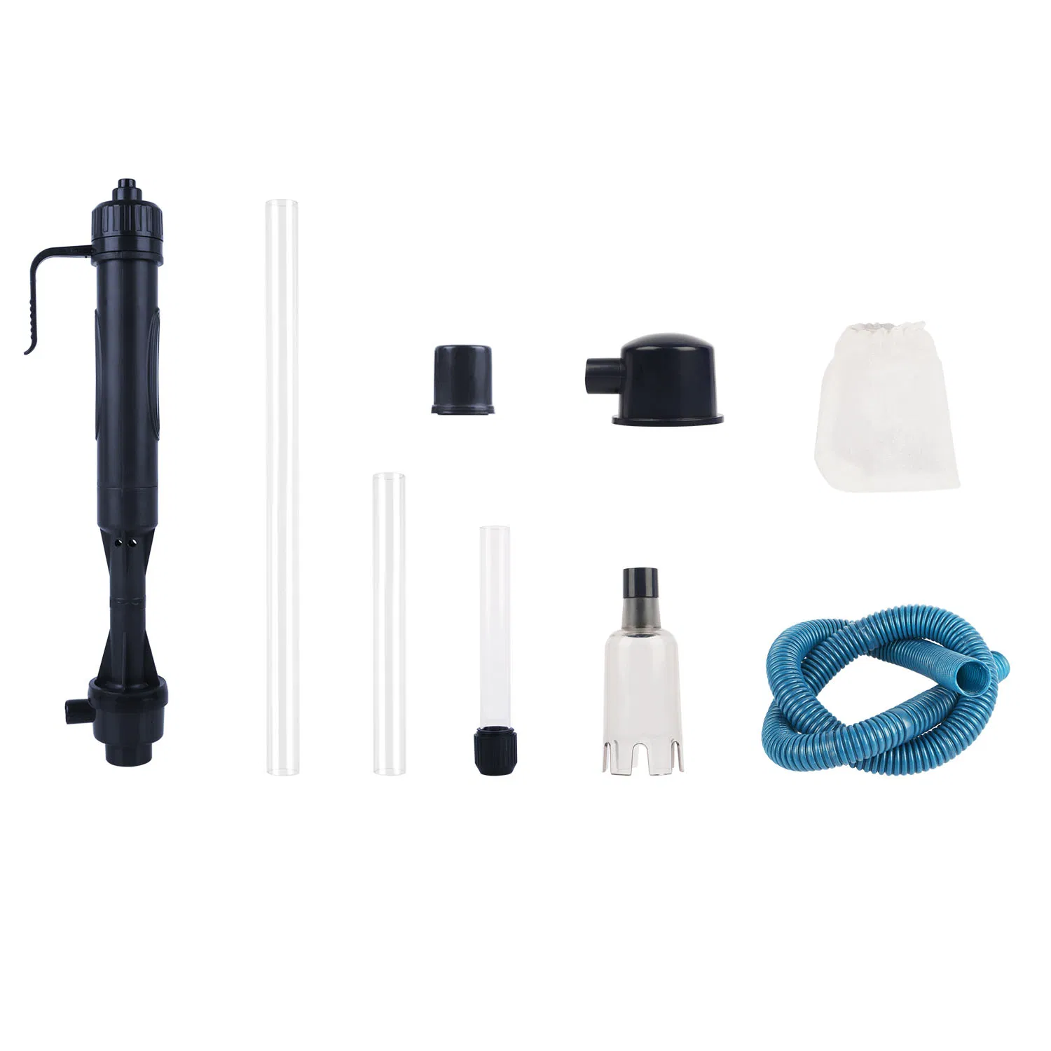 2-in-1 Aquarium Gravel Cleaner & Siphon Pump, Battery Powered Dirt/Fish Waste Remover, Adjustable Tubes for Small/Medium/Large Fish Tanks photo 3