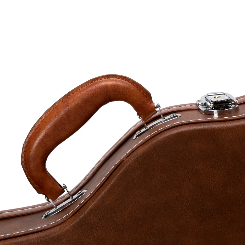 [Replace 13657298] Hard-Shell Electric Guitar Case for GLP Style Electric Guitar Bulge Surface Brown photo 5