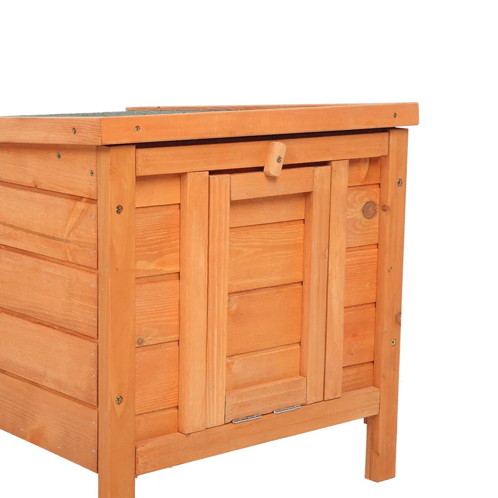 20-inch removable roof, waterproof, green asphalt roof, cedar wood, wooden chicken and rabbit cage photo 5
