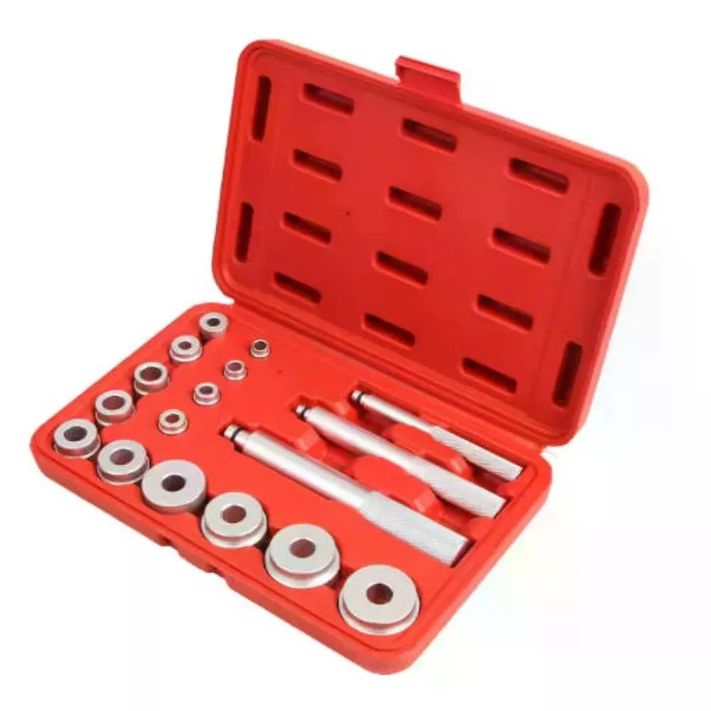 17Pcs Wheel Bearing Seal Driver Tool Set Aluminum Alloy Universal Bearing Race Install Removal Kit with Red Storage Case for Car Truck Motorcycle SUV Professional Auto Repair DIY Maintenance photo 4