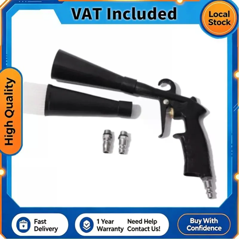 High Pressure Pneumatic Car Interior Cleaning Gun (Bearing Type) with 2 Nozzles, Dual Tube Separation photo 6