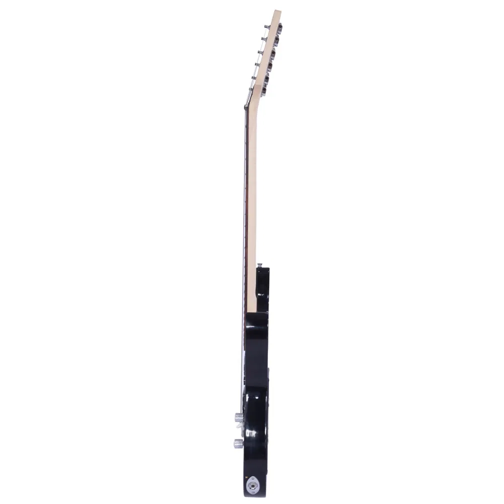 Novice Entry Level 170 Electric Guitar HSH Pickup Bag Strap Paddle Rocker Cable Wrench Tool Black photo 4