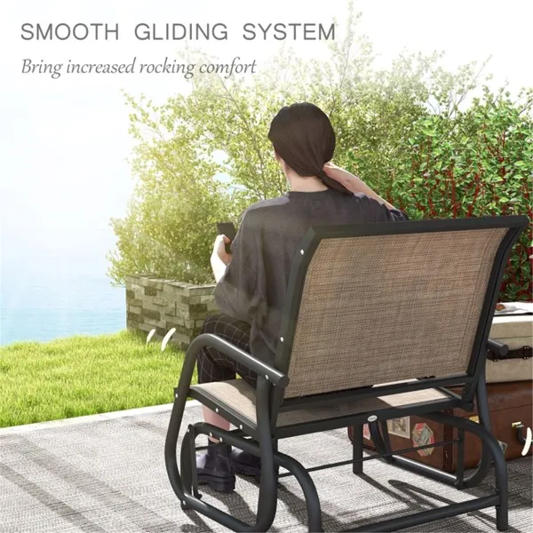 2PCS Outdoor Glider Chair(Swiship-Ship)(Prohibited by WalMart) photo 2