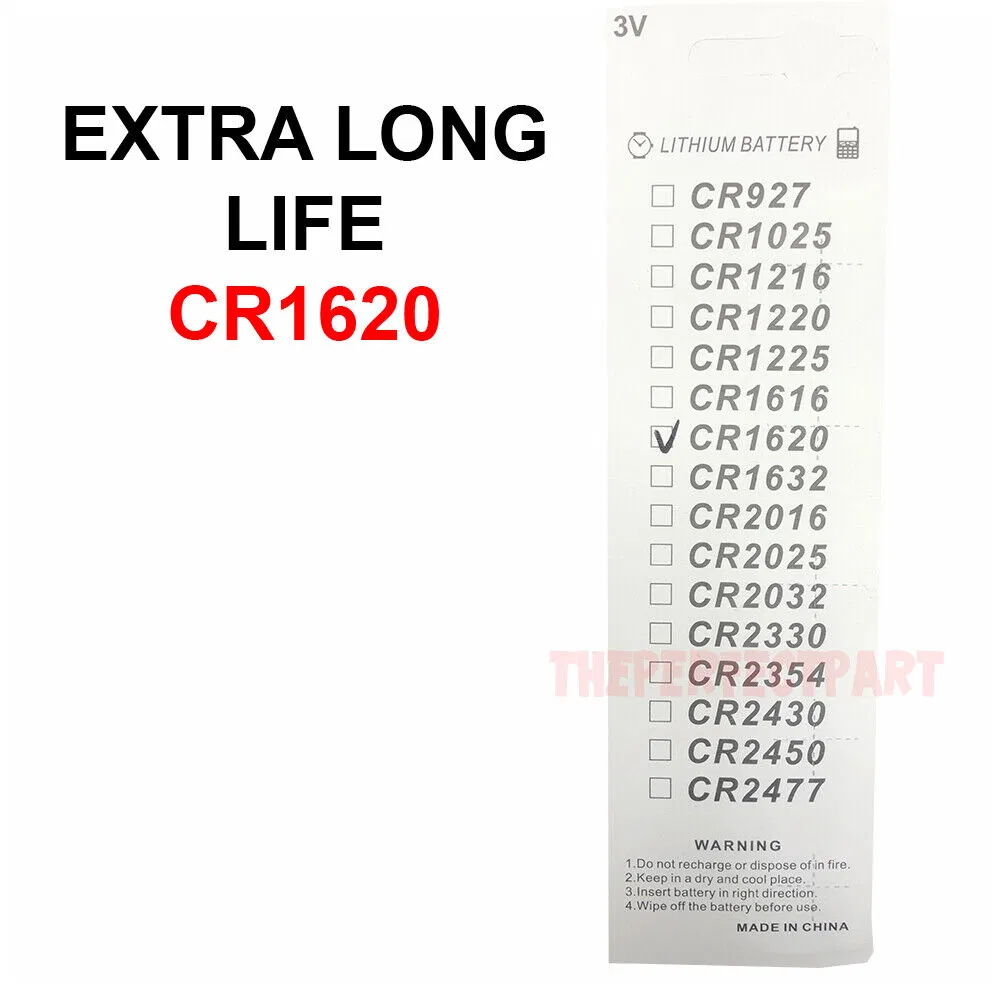 5 PCS CR1620 Lithium Battery 3V Button Cell Watches Pagers Calculators LONG LIFE photo 2