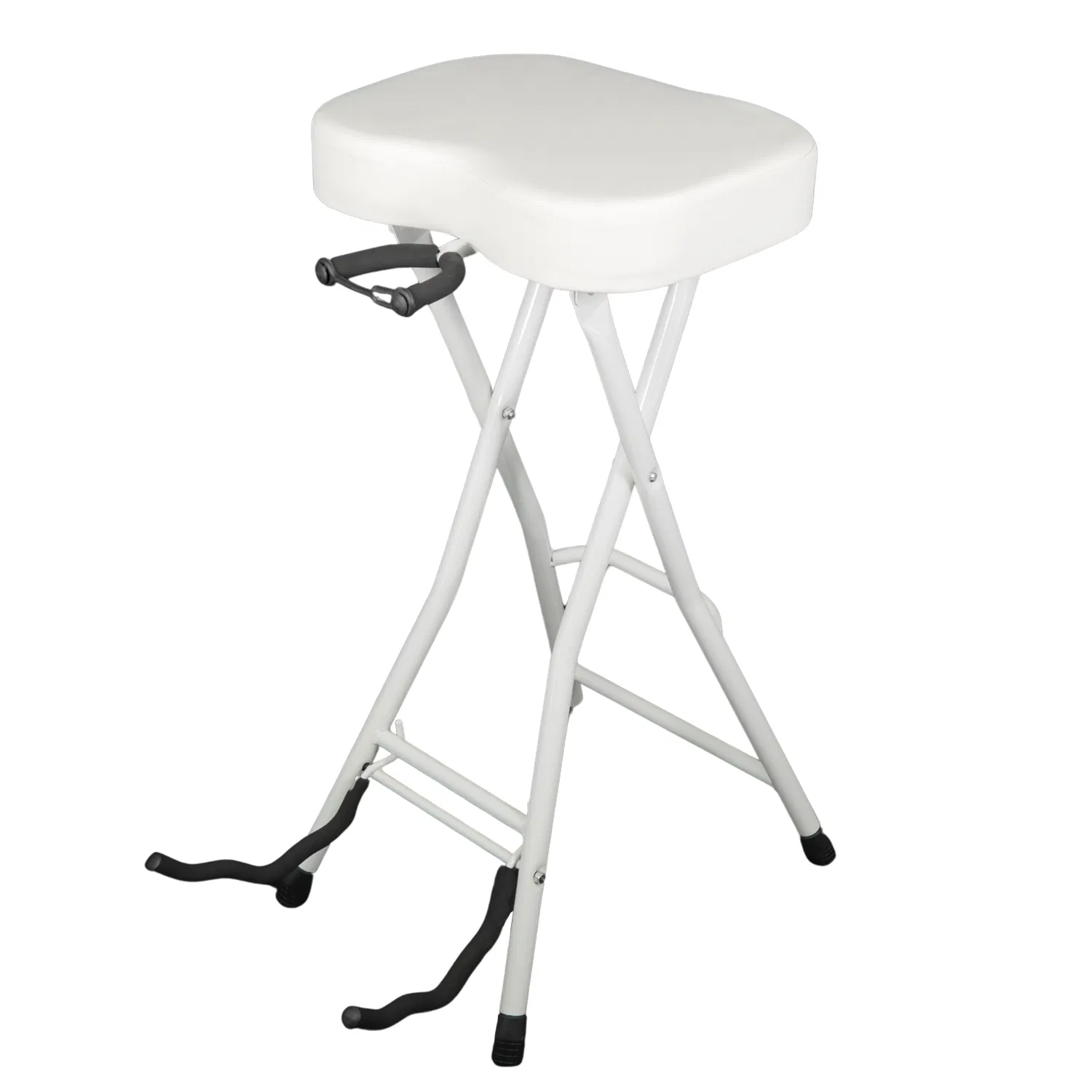 5Core Guitar Stool 3.15" Padded Chair Foldable Heavy Duty Music Seat Built in Foot Rest Guitar Stand photo 1