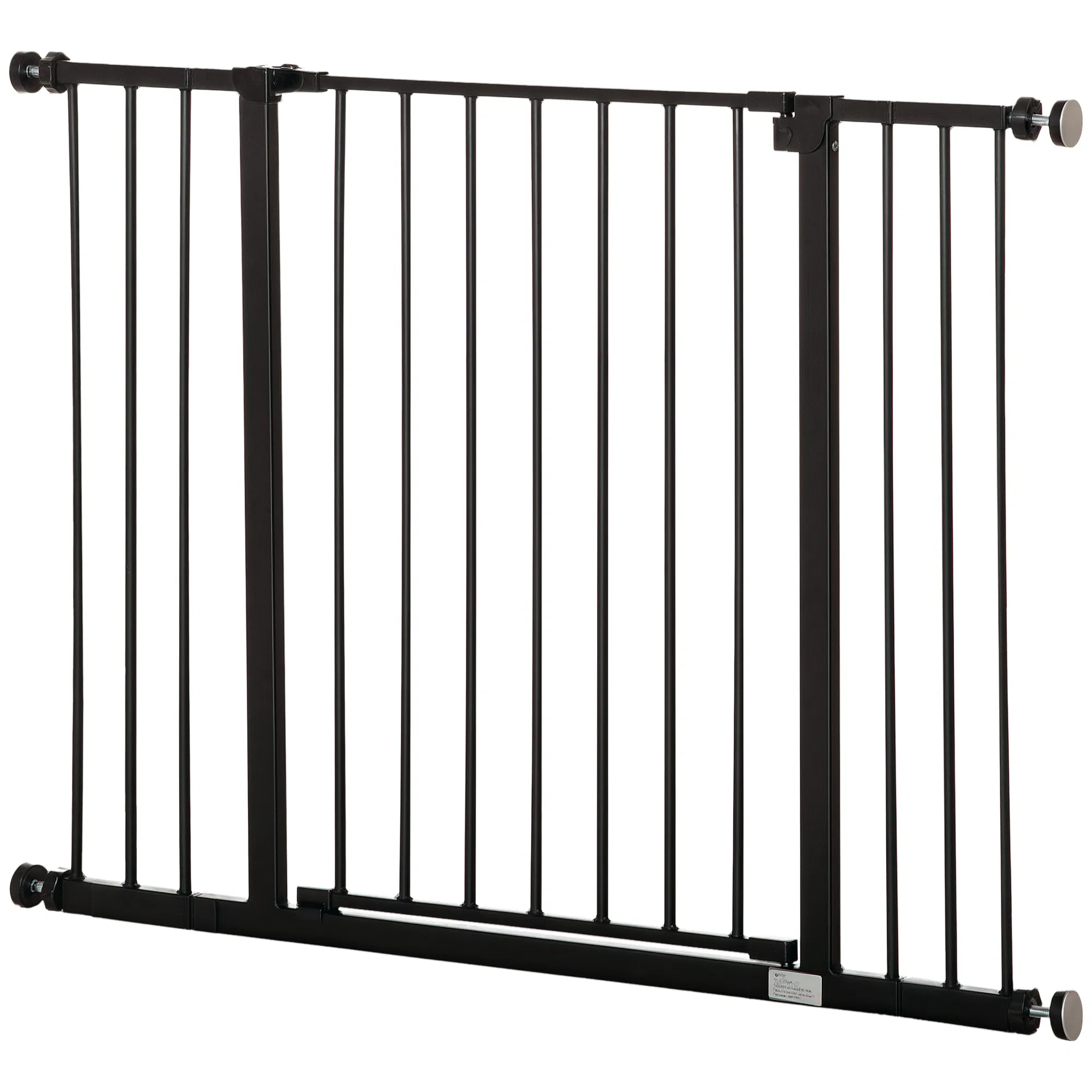 Pressure Fit Dog Gate Pet Barrier for stairs doorway, 29.9''- 42.1'' Width Black photo 1
