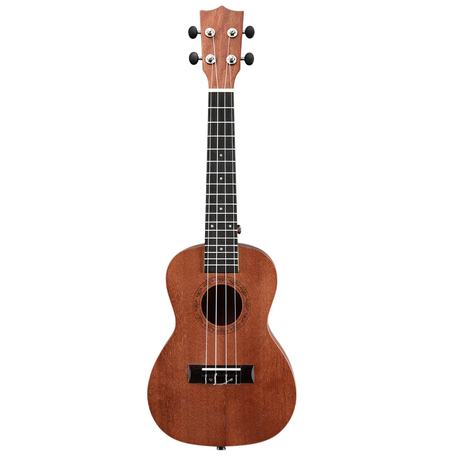 23in mahogany body rosewood fingerboard ukulele, cotton bag, capo, strap, picks*2, tunerStringsDust cloth photo 1
