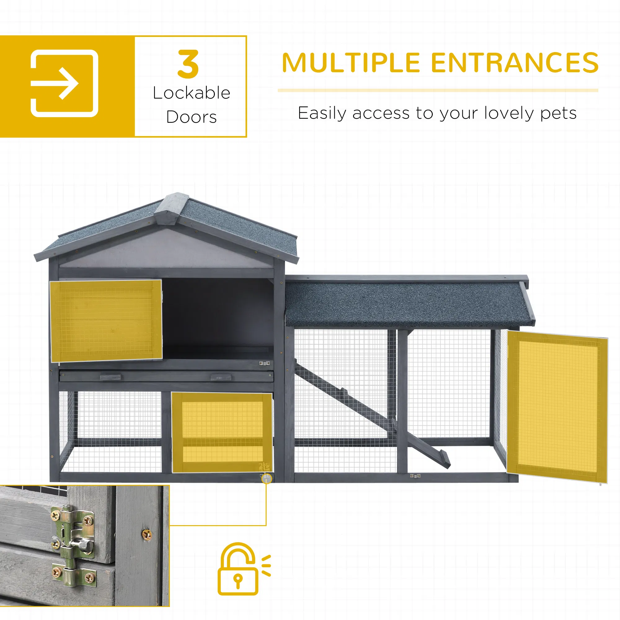 Rabbit Cage Outdoor, Rabbit House photo 5