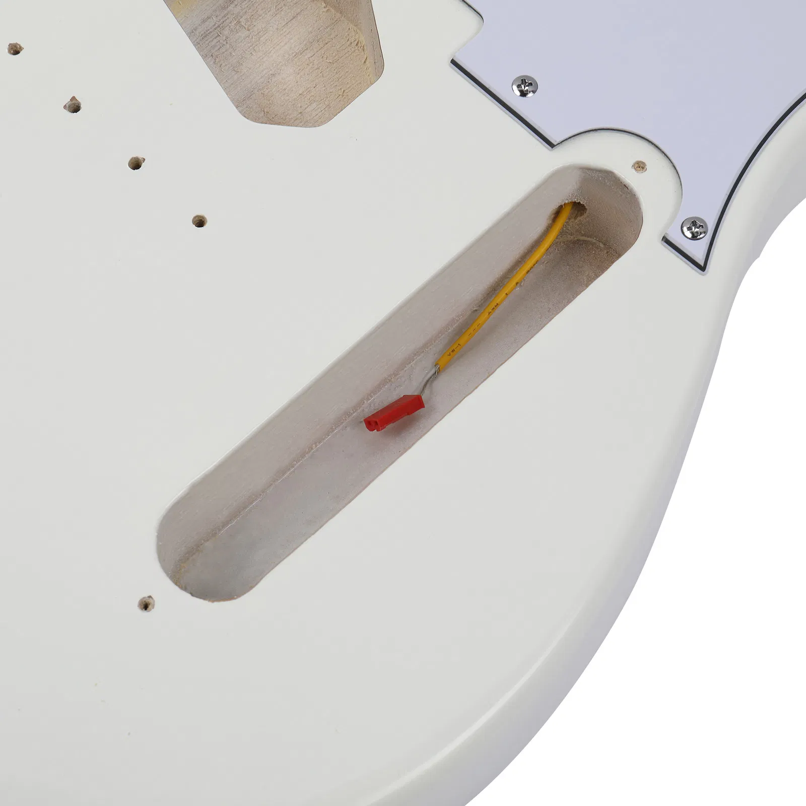 DIY 6 String TL Style Electric Guitar Kits with Mahogany Body, Maple Neck and Accessories White photo 6