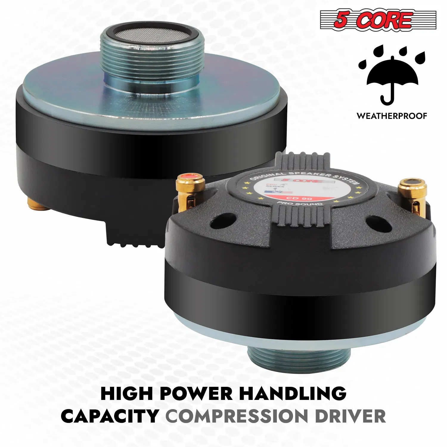 5 Core Compression Driver 1/1.3/1.75/2 Inch 8Ohm Titanium PA Horn Tweeter photo 8