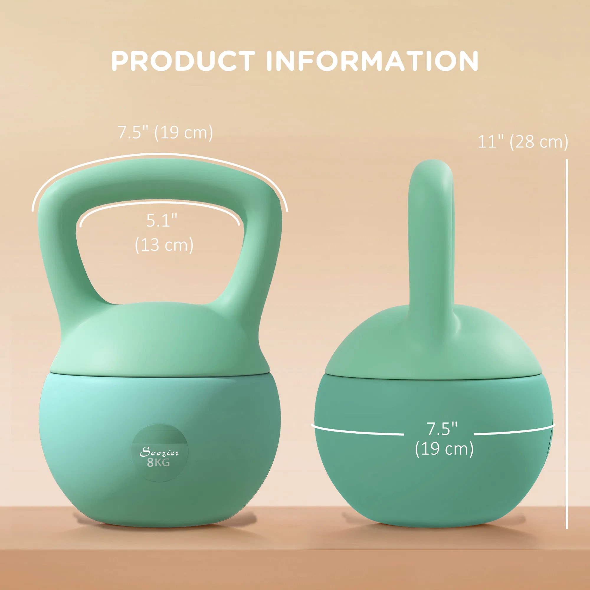 18 lb Soft Kettlebell, Sand Filled Weight w/ Grip Handle, Kettlebell Weight for Full Body Workout and Strength Training photo 6