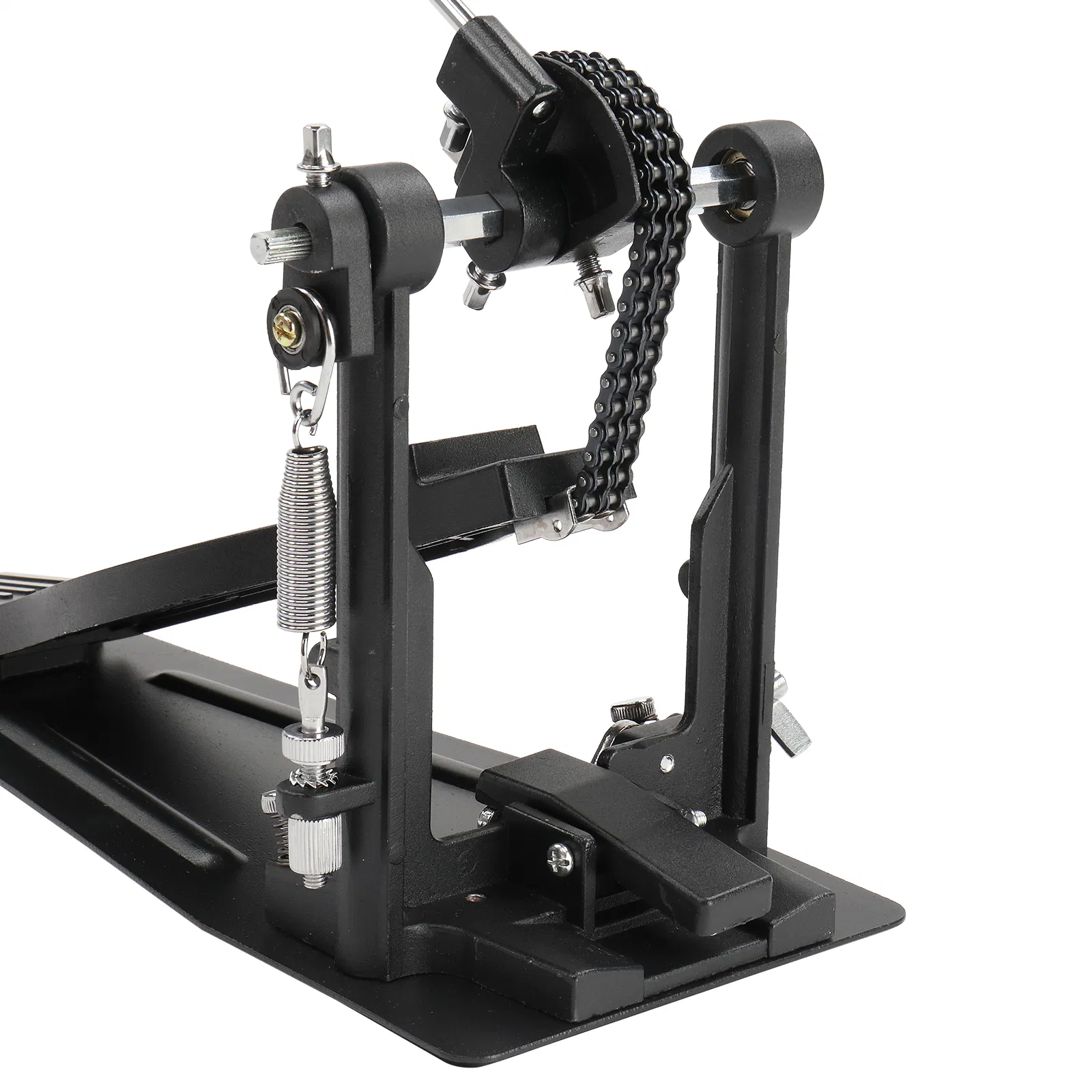 Wool Felt Hammer Double Drum Pedal Professional Double Bass Drum Pedal Black photo 5