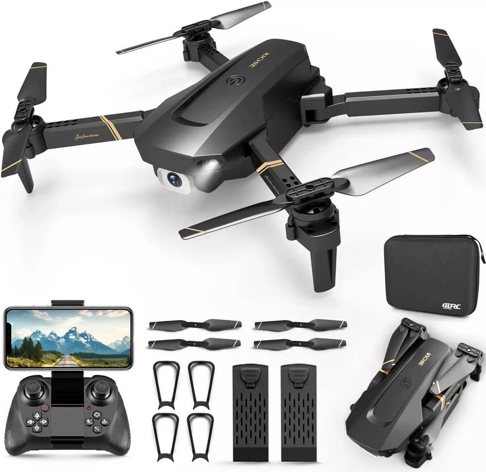 Foldable RC Drone with 1080P Camera for Adults Beginners & Kids, FPV Quadcopter Toy Gift, 2 Batteries & Carrying Case, OneKey Start, Headless Mode, Waypoint Flight, 360 Flips photo 5