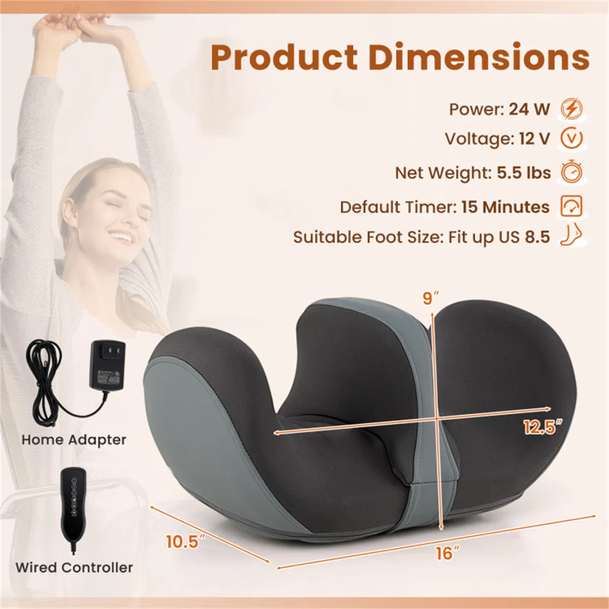 Foot massager with heating function photo 3