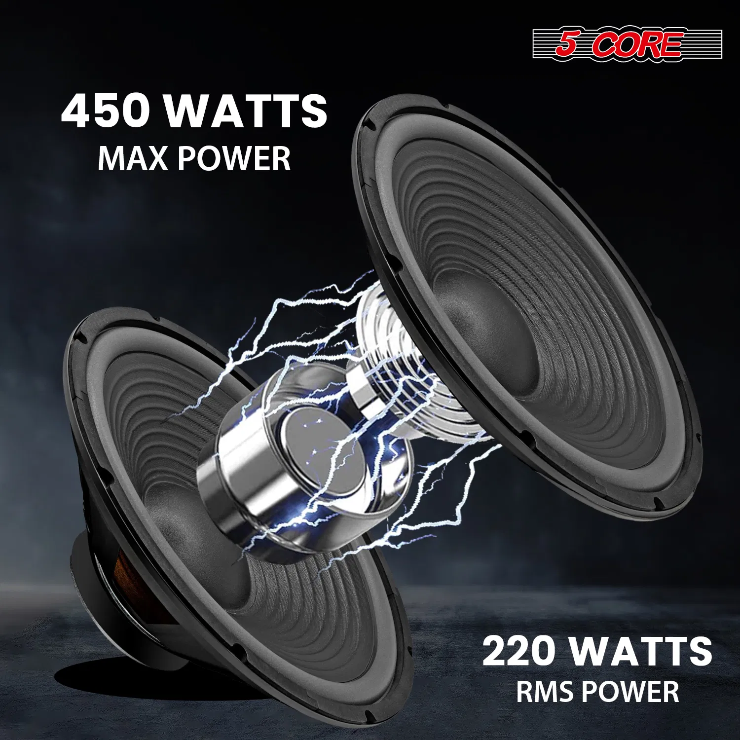 5 Core 15" Subwoofer Speaker Pair 450W MAX PA DJ Replacement Audio Sub Woofer 8Ohm Bass Driver photo 7